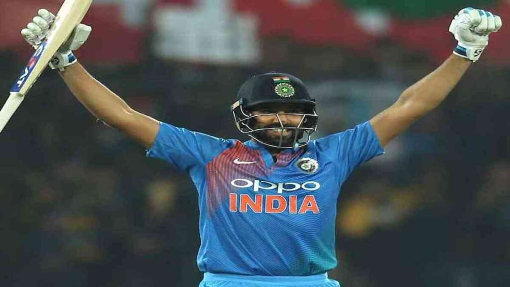 Rohit Sharma celebrating | Fastest Centuries for India in T20I Cricket