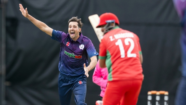 Charlie Cassell celebrates after taking a wicket | Best Bowling Figures on Men's ODI Debut