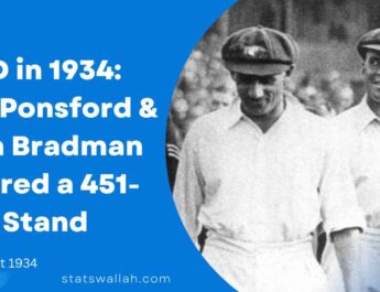 Bill Ponsford and Don Bradman 451-run partnership