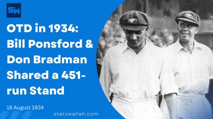 Bill Ponsford and Don Bradman 451-run partnership